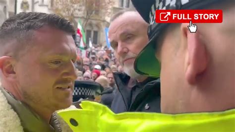 Tommy Robinson arrested at London march against antisemitism - Rebel News