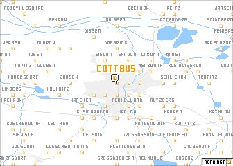 Cottbus (Germany) map - nona.net