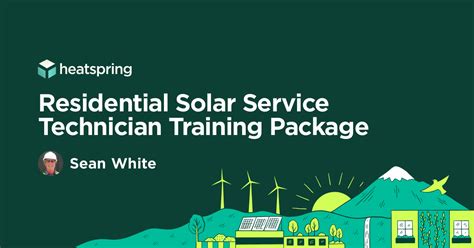 Residential Solar Service Technician Training Package