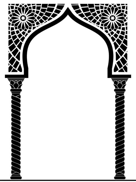 Arabic or Eastern style Architectural Arch Mandir Design, Pooja Room Design, Islamic Art Pattern ...