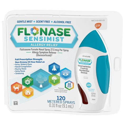 Flonase Sensimist Full Prescription Strength Allergy Relief Nasal Spray ...