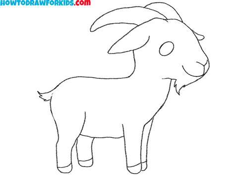 How to Draw a Goat - Easy Drawing Tutorial For Kids