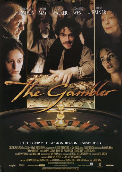 The Gambler Original 1997 British Double Crown Movie Poster ...