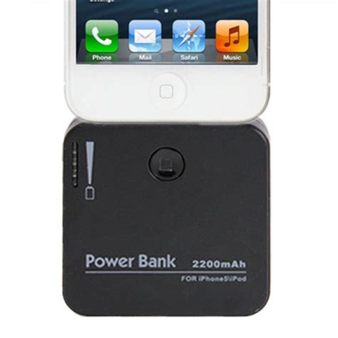 2200mAh Mini Smart Mobile Power Bank External Battery for iPhone 5 / iPod touch 5 / 6 / iPad ...