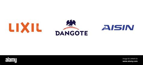 Dangote, Aisin Seiki, Lixil . Collection of top brand logo Stock Vector Image & Art - Alamy