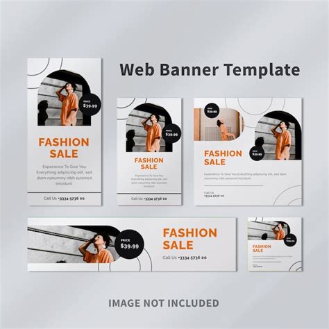 Premium PSD | Fashion Google Ad Banner Template Design