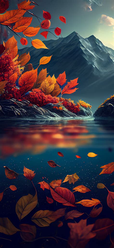 Mountain Lake Fall Wallpapers - Fall Aesthetic Wallpapers iPhone