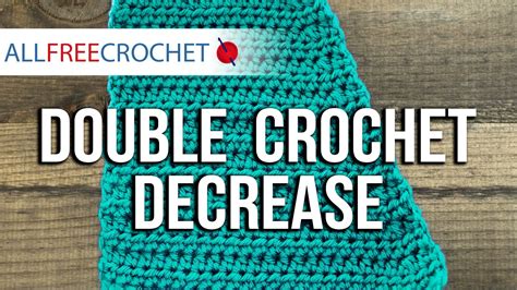 Double Crochet Decrease | Double crochet decrease, Crochet, Double crochet