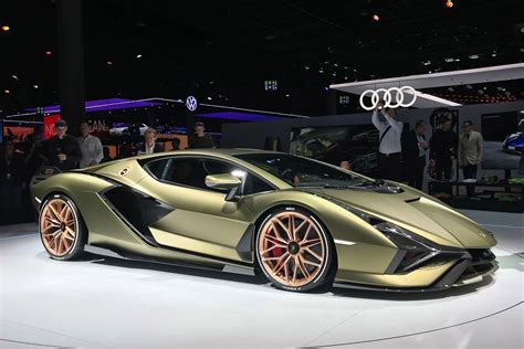 The limited edition Lamborghini Sian blends the Aventador’s platform and engine with a 48-volt ...