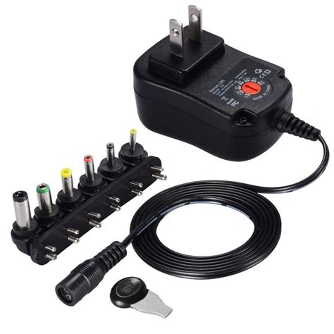 Universal Mains AC/DC Power Source Adaptor Supply Plug Charger 3V 12V ...