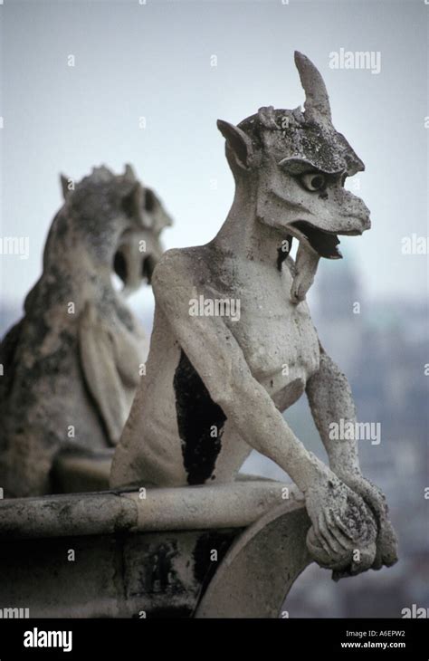 Gargoyles Notre Dame Cathedral, Paris France Stock Photo - Alamy