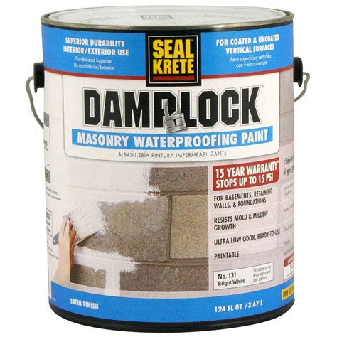 Seal-Krete 1 gal. Damplock Masonry Waterproofing Paint-131001 - The Home Depot