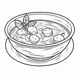 Premium Photo  Boiled Eggs Soup Coloring Page For Kids sketch template