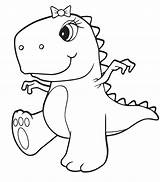 Dinosaur Cartoon Coloring Pages & coloring Book sketch template