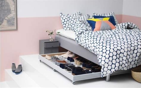 36 Amazing DIY Under Bed Shoe Organizer Ideas | Under bed shoe storage, Small bedroom storage ...