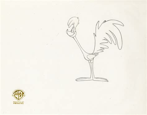 Looney Tunes Original Production Drawing: Roadrunner – Clampett Studio