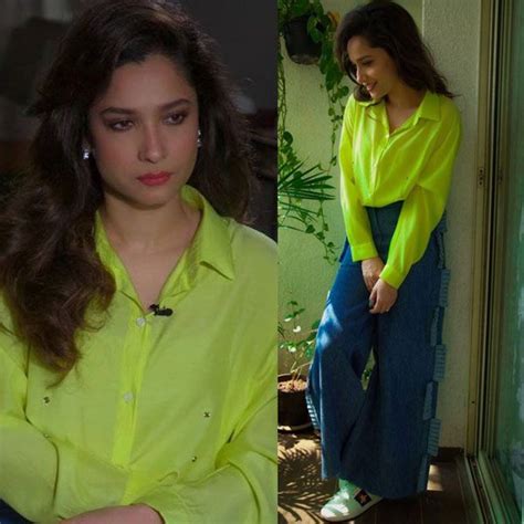 Baaghi 3 actress Ankita Lokhande goes neon green for the film’s promotions