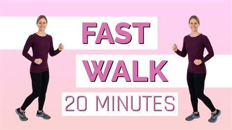 20 Minute Fast Walk- Workout with Jordan - YouTube