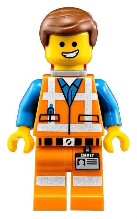 Lego Emmet 70803 Wide Smile with Piece of Resistance The LEGO Movie ...