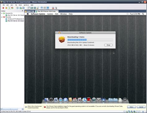 Mac OS X Snow Leopard во VMWare - Паблишер