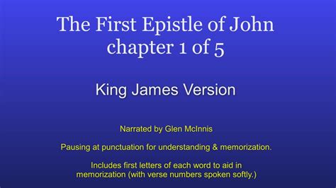 The First Epistle of John - YouTube