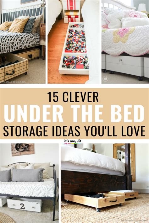 15 Clever Under the Bed Storage Ideas You'll Love - It's Me, JD