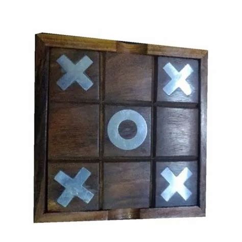 Wooden Noughts And Crosses Game Box at Rs 275/piece | Wooden Game in ...