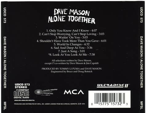 OidalERocK-ProG: Dave Mason - Alone Together (1970)