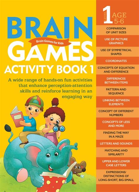 Brain Games for Kids : Brain Games Activity Book Level 1 : Book-1 ...