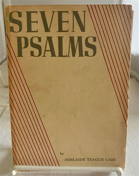 Seven Psalms Suggestions for Bible Study, Meditation, and Group Worship