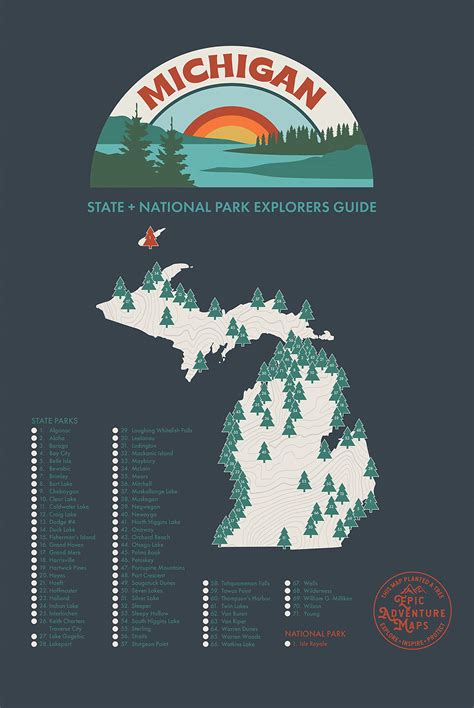 Michigan Map Of State Parks - Show Me The United States Of America Map