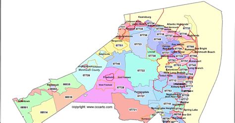 Map Of Monmouth County