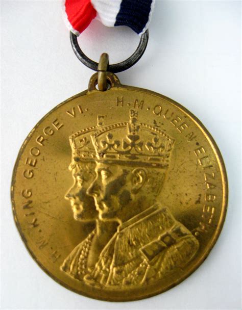 Medal King George VI And Queen Elizabeth Coronation 1937 Coronation So ...