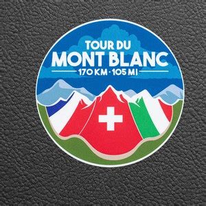 Tour Du Mont Blanc TMB Sticker - Etsy