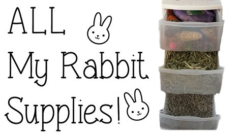 ALL MY RABBIT SUPPLIES - YouTube