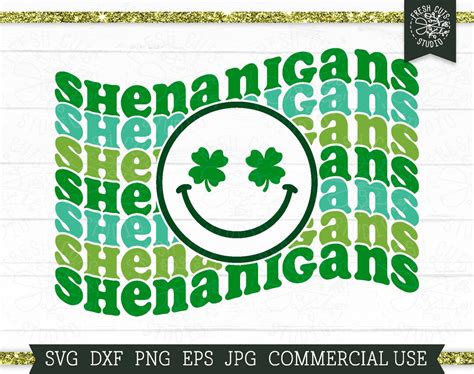 Shenanigans SVG, Retro St Patricks Day SVG Cut File Cricut, Lucky Svg ...