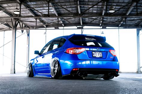 Slammed Subaru Wrx Sti With Rotiform Ozt Pc Wheels Carid Com Gallery ...