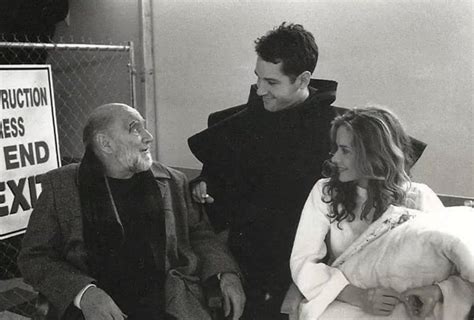 Donald Pleasence, Paul Rudd and Marianne Hagan on the set of Halloween ...