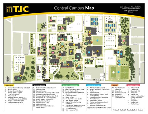 2D Central Campus map | TJC