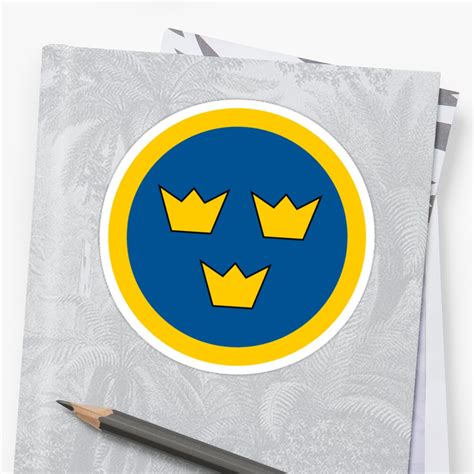 "Swedish Air Force Insignia" Stickers by warbirdwear | Redbubble