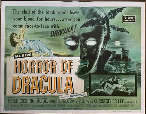 HORROR OF DRACULA, Original Hammer Horror Movie Poster – Original Vintage Movie Posters ...