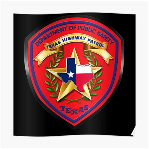 "Texas Highway Patrol Badge Patch Shield Trooper Logo" Poster for Sale by Osprey34 | Redbubble