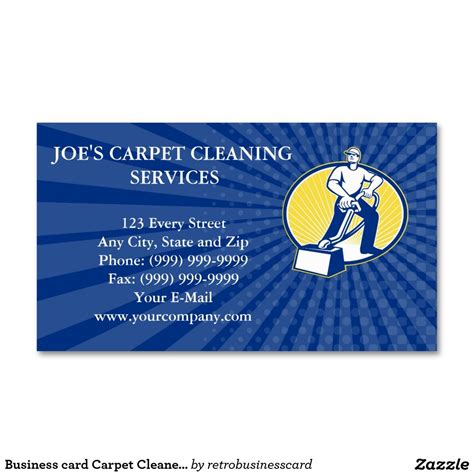 Business card Carpet Cleaner Vacuum Cleaning Machi | Zazzle.com | Cleaning business cards ...