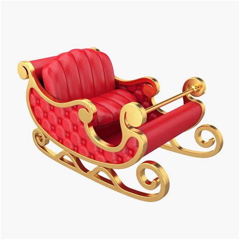 Santa sleigh 3D model | CGTrader