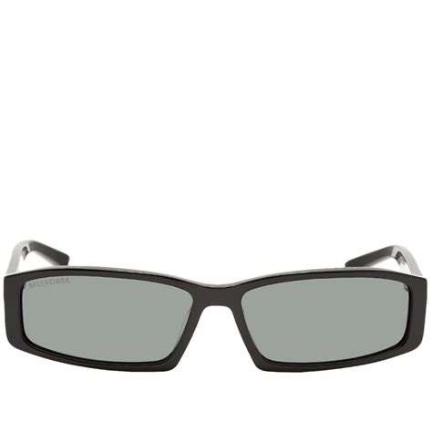 Balenciaga Neo Square Sunglasses Black & Grey | END. (US)