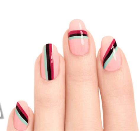 55 Stripe Nail Art Ideas - nenuno creative