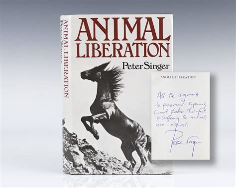 Animal Liberation Peter Singer First Edition Signed