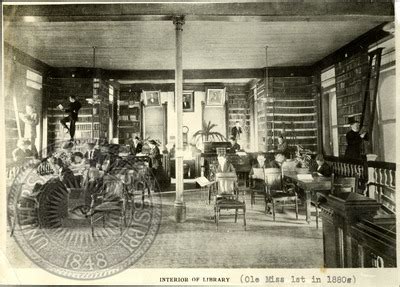 "Interior of Ole Miss Library" by J. R. Cofield