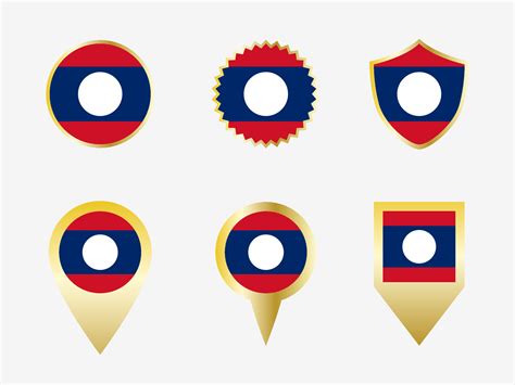 Vector flag set of Laos 22822523 Vector Art at Vecteezy