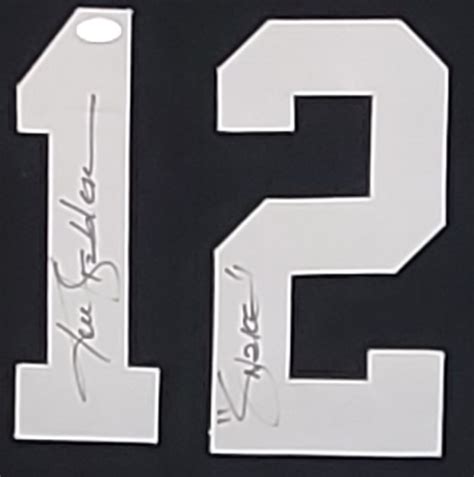 Ken Stabler Autographed Framed Raiders Black Jersey - The Stadium Studio